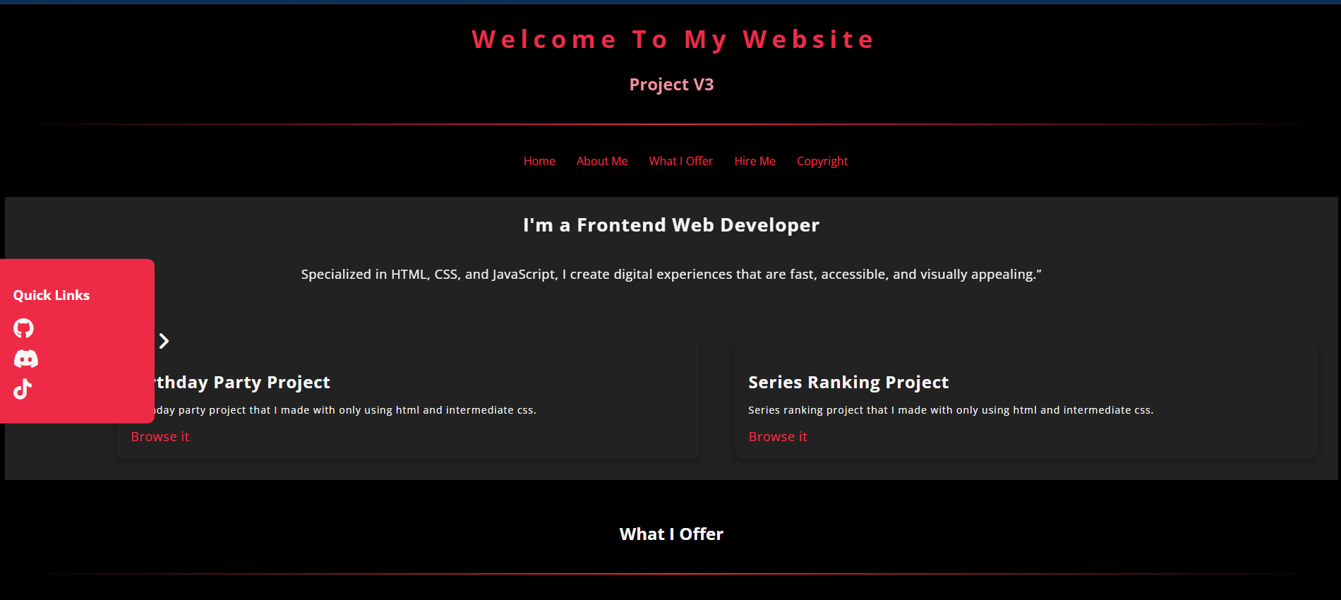 an image of my website